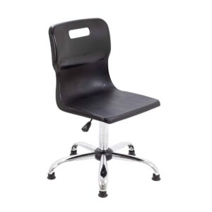 Titan Swivel Senior Chair with Chrome Base and Glides