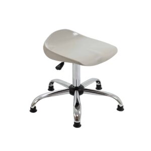 Titan Swivel Senior Stool with Chrome Base and Glides