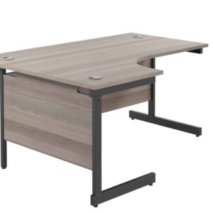 Single Upright Left Hand Radial Desk
