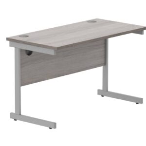 Office Rectangular Desk With Steel Single Upright Cantilever Frame