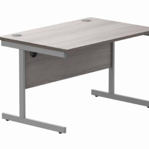 Office Rectangular Desk With Steel Single Upright Cantilever Frame