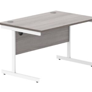 Office Rectangular Desk With Steel Single Upright Cantilever Frame