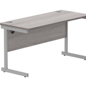 Office Rectangular Desk With Steel Single Upright Cantilever Frame