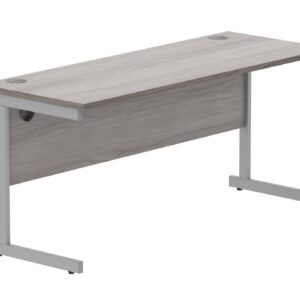 Office Rectangular Desk With Steel Single Upright Cantilever Frame