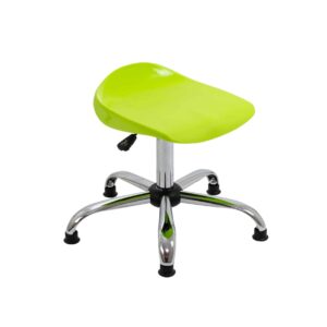 Titan Swivel Senior Stool with Chrome Base and Glides
