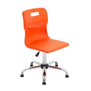 Titan Swivel Senior Chair with Chrome Base and Glides