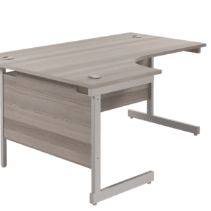 Single Upright Left Hand Radial Desk