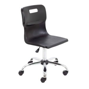Titan Swivel Senior Chair with Chrome Base and Castors