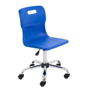 Titan Swivel Senior Chair with Chrome Base and Castors