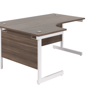Single Upright Left Hand Radial Desk