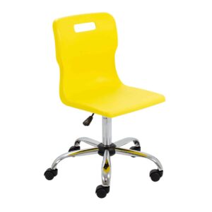 Titan Swivel Senior Chair with Chrome Base and Castors