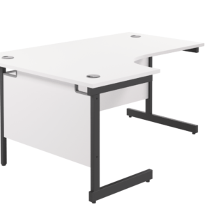 Single Upright Left Hand Radial Desk