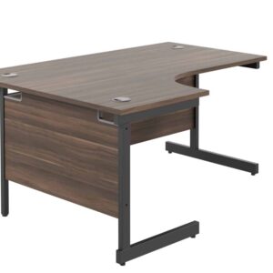 Single Upright Left Hand Radial Desk