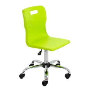 Titan Swivel Senior Chair with Chrome Base and Castors