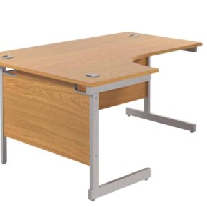 Single Upright Left Hand Radial Desk