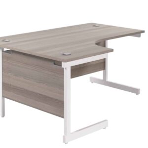 Single Upright Left Hand Radial Desk