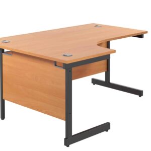 Single Upright Left Hand Radial Desk