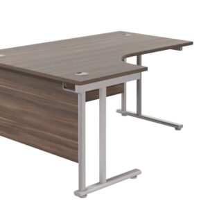 Twin Upright Left Hand Radial Desk