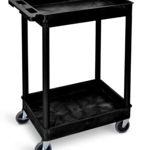 Proplaz Superstrength Plastic Multi Purpose Trolleys Storage Trays Black - Image 2