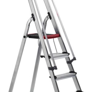 Double Decker Aluminium Stepladder With Tool Tray With Handrails - Image 2
