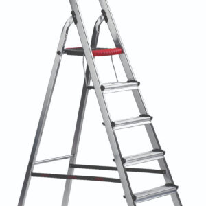 Double Decker Aluminium Stepladder With Tool Tray - Image 3