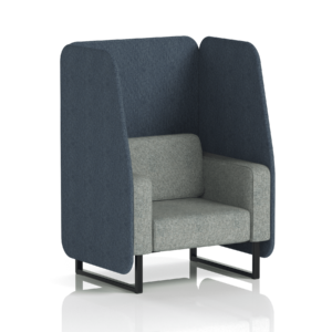 Brixworth Open Booth With Black Legs in Two Tone - Image 4