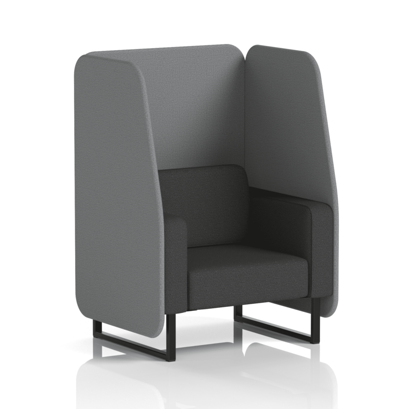 Brixworth Open Booth With Black Legs in Two Tone - Image 24