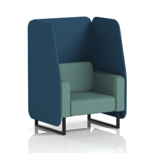 Brixworth Open Booth With Black Legs in Two Tone - Image 30