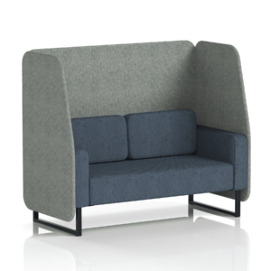 Brixworth Open Booth With Black Legs in Two Tone - Image 36