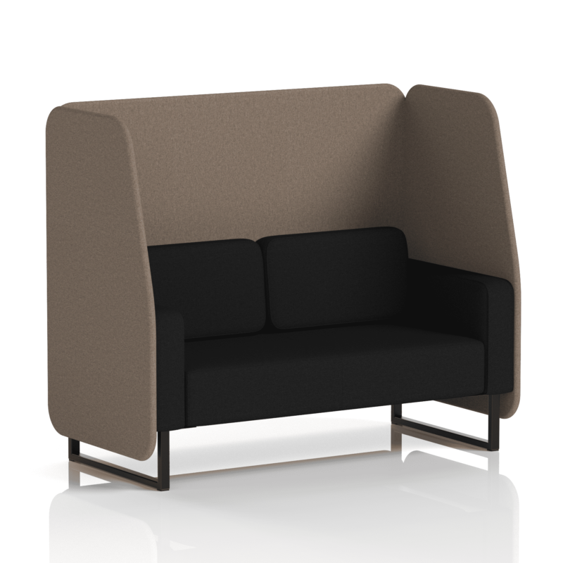 Brixworth Open Booth With Black Legs in Two Tone - Image 43