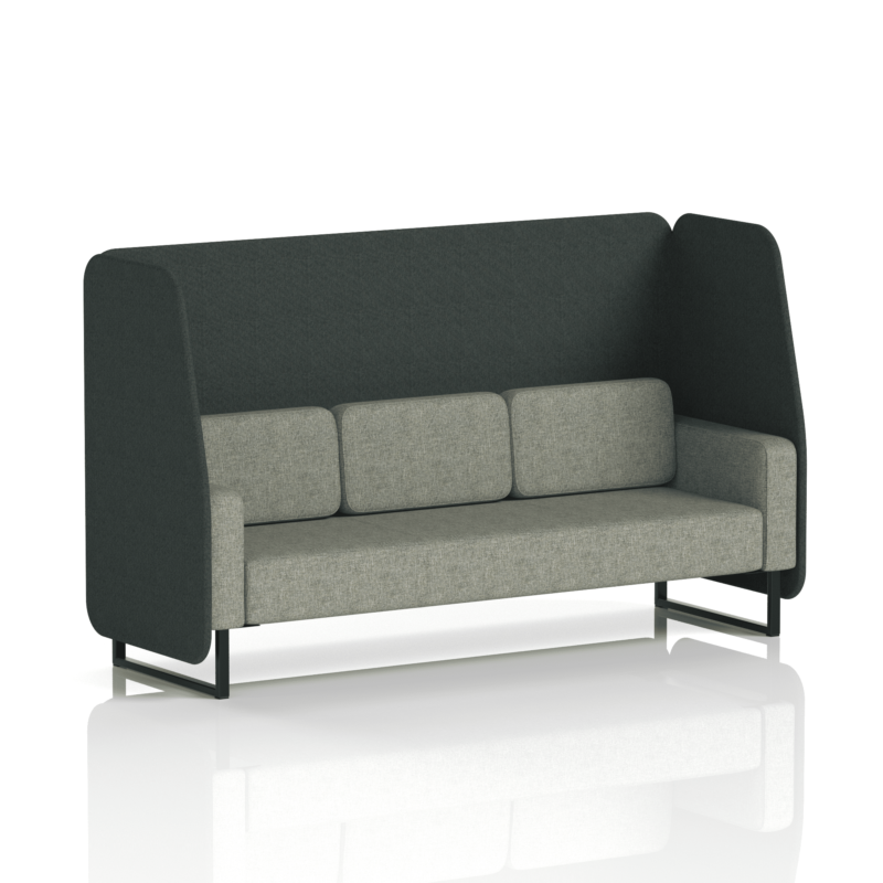 Brixworth Open Booth With Black Legs in Two Tone - Image 63