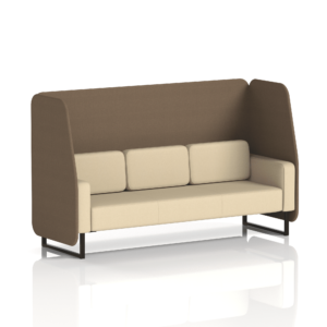 Brixworth Open Booth With Black Legs in Two Tone - Image 2