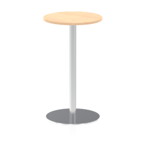 Italia Round Poseur Table Silver Leg - Image 10