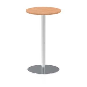 Italia Round Poseur Table Silver Leg - Image 11