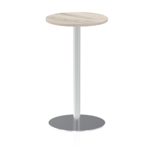 Italia Round Poseur Table Silver Leg - Image 12