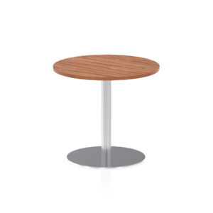 Italia Round Poseur Table Silver Leg - Image 14