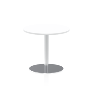 Italia Round Poseur Table Silver Leg - Image 15