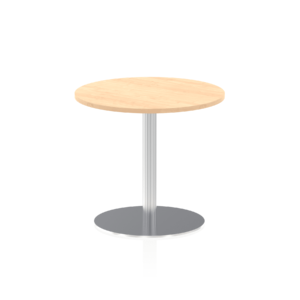 Italia Round Poseur Table Silver Leg - Image 16