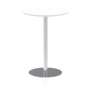 Italia Round Poseur Table Silver Leg - Image 21