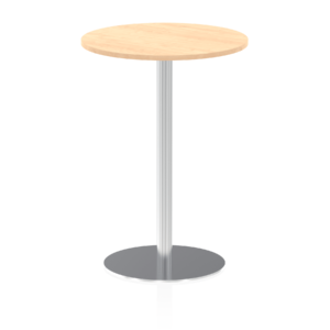 Italia Round Poseur Table Silver Leg - Image 22