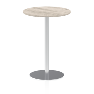 Italia Round Poseur Table Silver Leg - Image 24