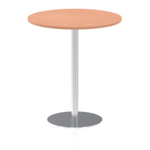 Italia Round Poseur Table Silver Leg - Image 31