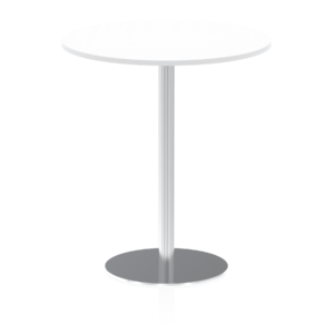 Italia Round Poseur Table Silver Leg - Image 33