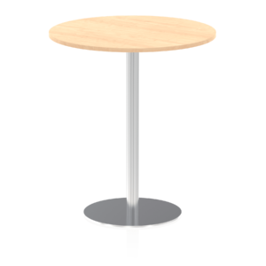 Italia Round Poseur Table Silver Leg - Image 34