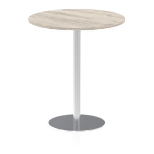 Italia Round Poseur Table Silver Leg - Image 36