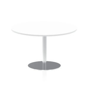 Italia Round Poseur Table Silver Leg - Image 39