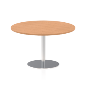 Italia Round Poseur Table Silver Leg - Image 41