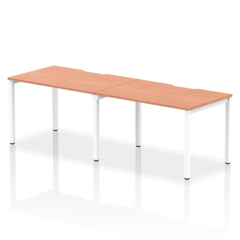 Thrift Plus Single Row Bench Desk - 2 Person - Image 2
