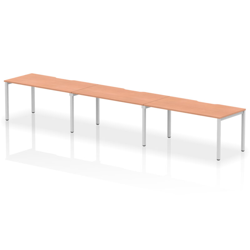 Thrift Plus Single Row Bench Desk - 3 Person - Image 25