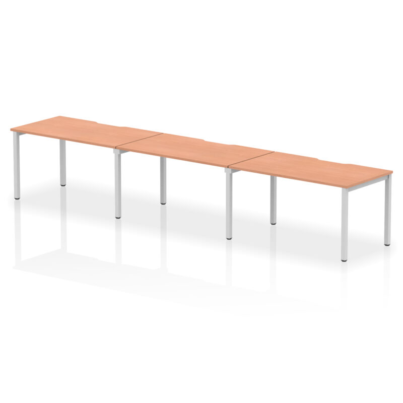 Thrift Plus Single Row Bench Desk - 3 Person - Image 13